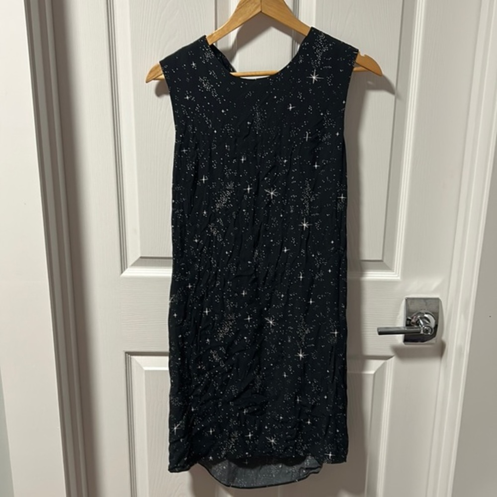 & Other Stories Star Print Open Back Dress